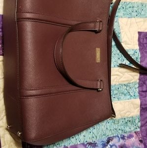 Kate Spade Burgundy Large Handbag and Wallet